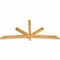 Ekena Millwork Alberta Rough Sawn Timber Gable Bracket, Western Red Cedar, 96"W x 44"H x 4"D x 4"F, 11/12 Pitch GBW096X44X0404ALB00RWR - alternate 2